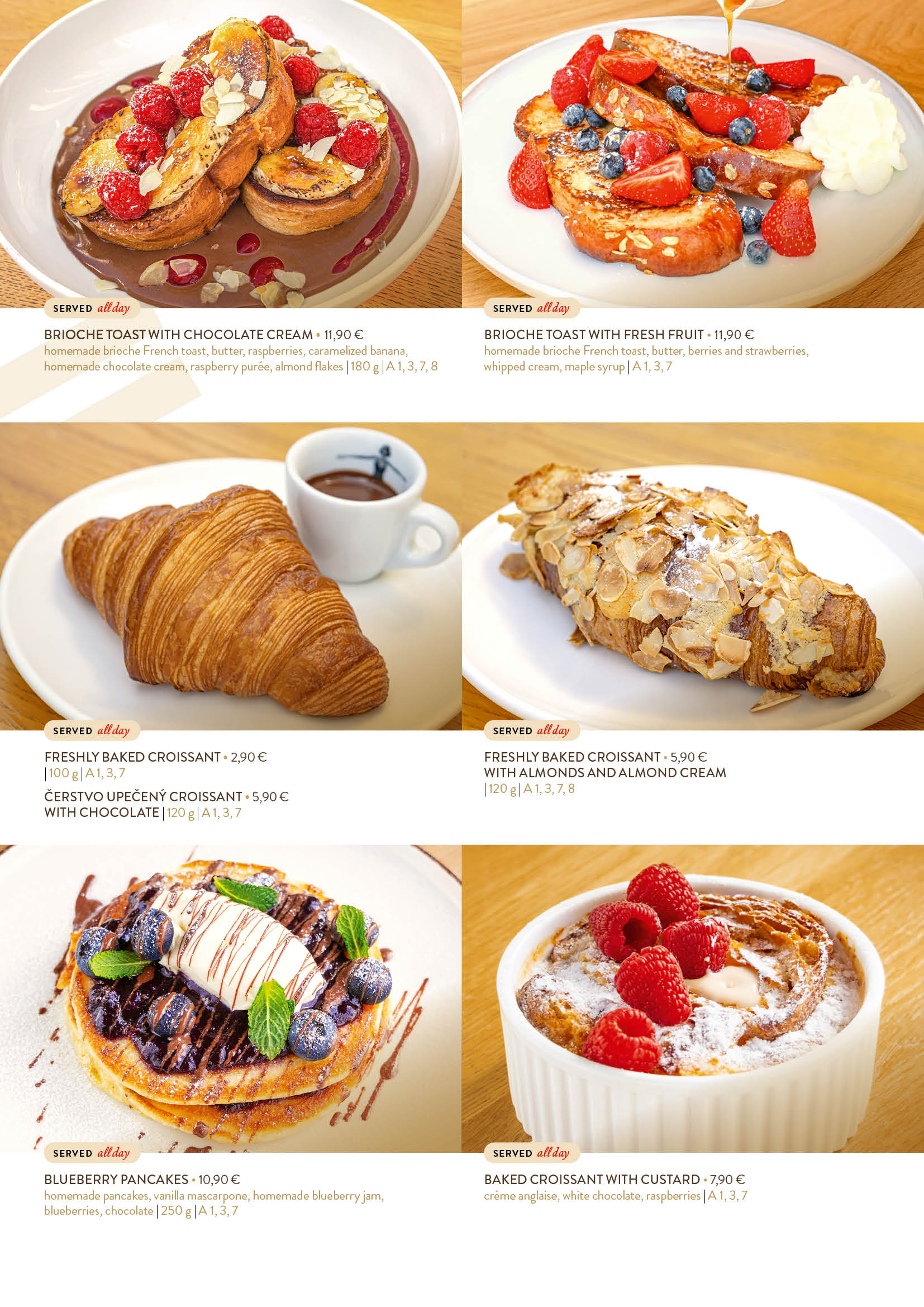 Menu - Bratislava - 2